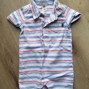 OshKosh baby polo shorts romper